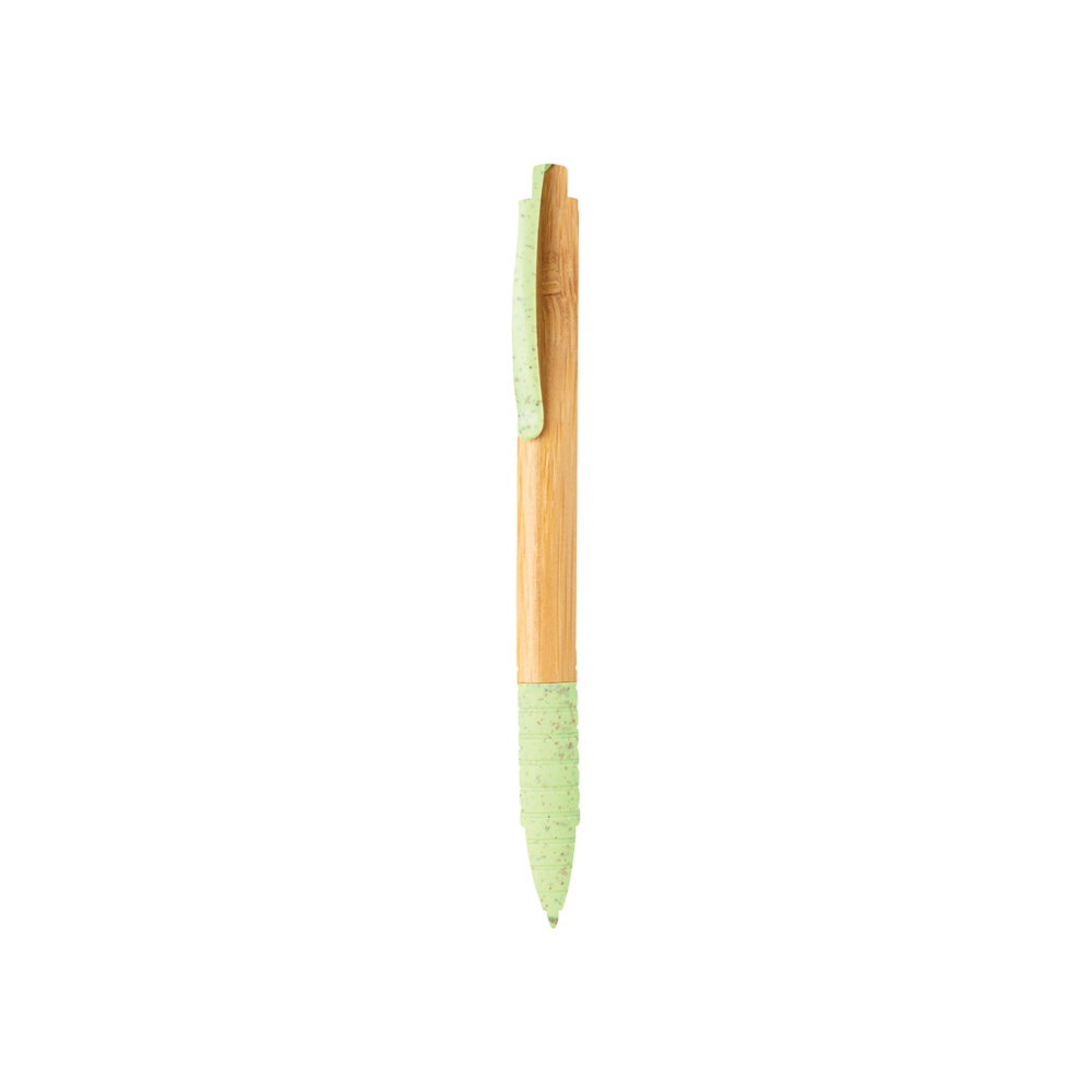 Bamboo & wheat straw pen - green (± PMS 7486)
