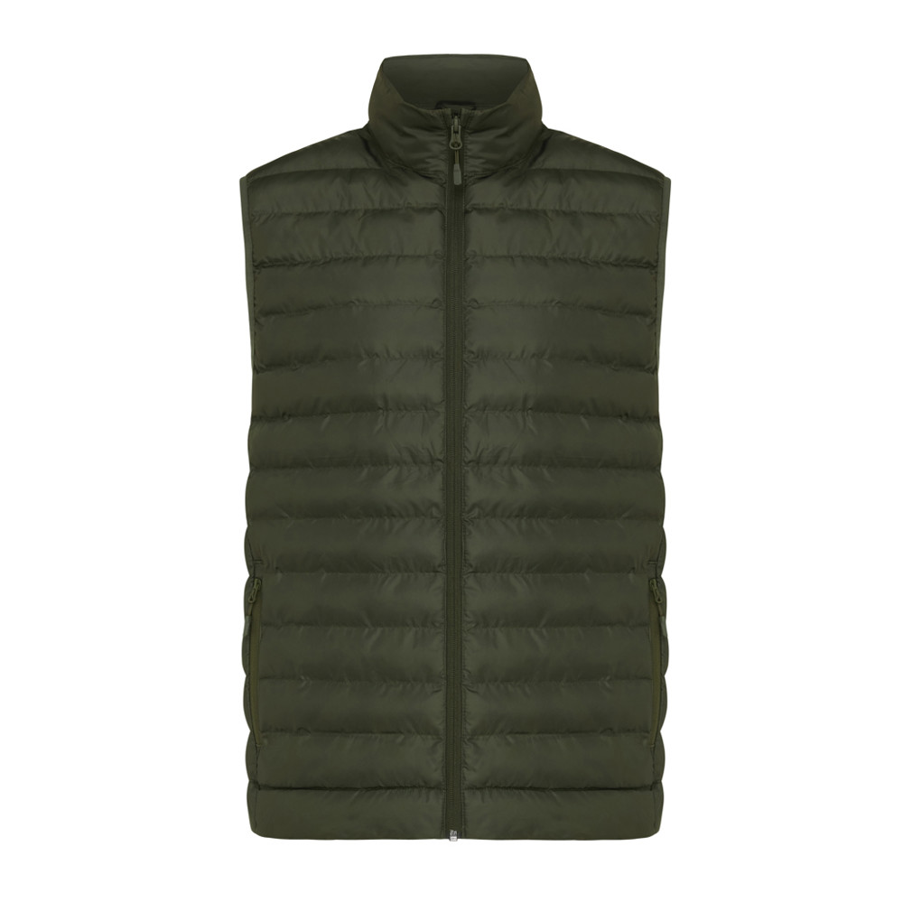 IQONIQ Meru men recycled polyester bodywarmer - khaki (± PMS 18-0523 TCX)