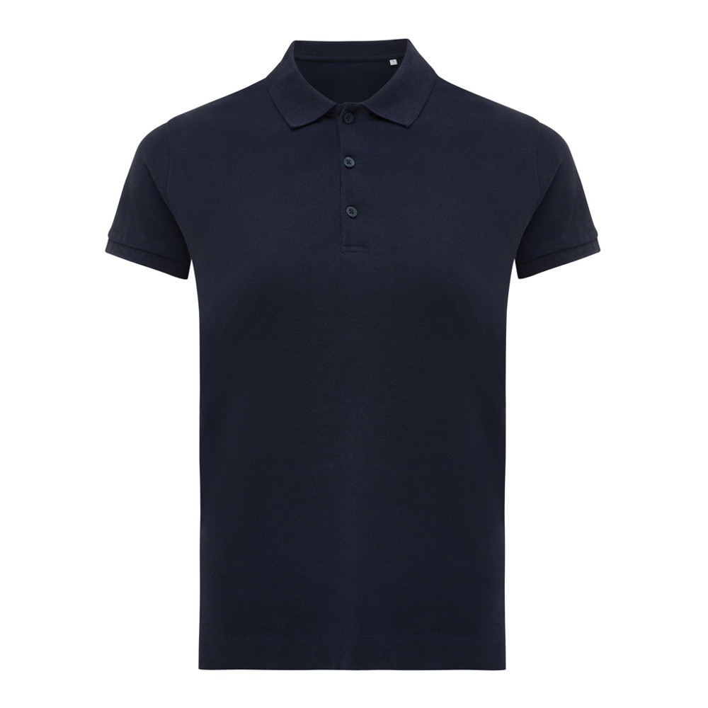 IQONIQ Yosemite women recycled cotton pique polo - navy (± PMS 19-3923TCX)