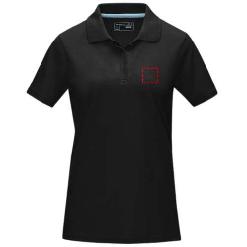 Graphite short sleeve women’s organic polo