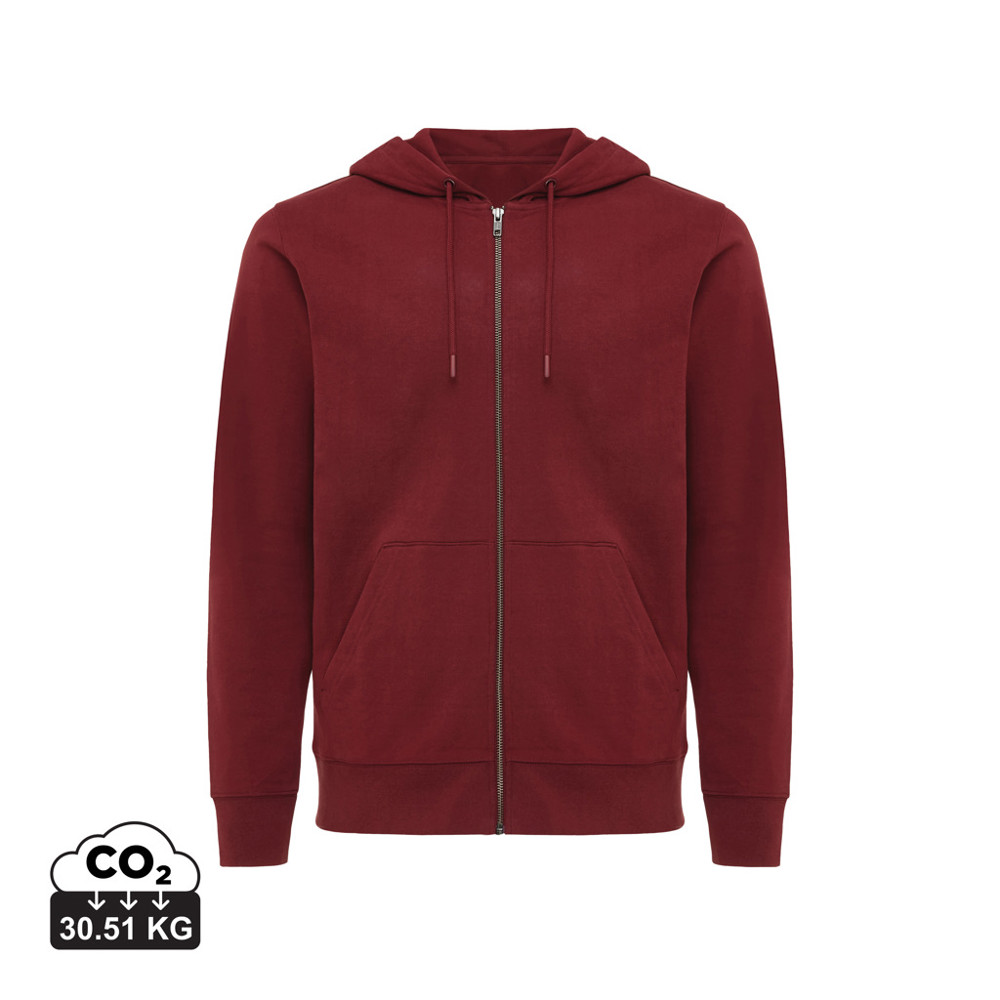 IQONIQ Abisko recycled cotton zip through hoodie