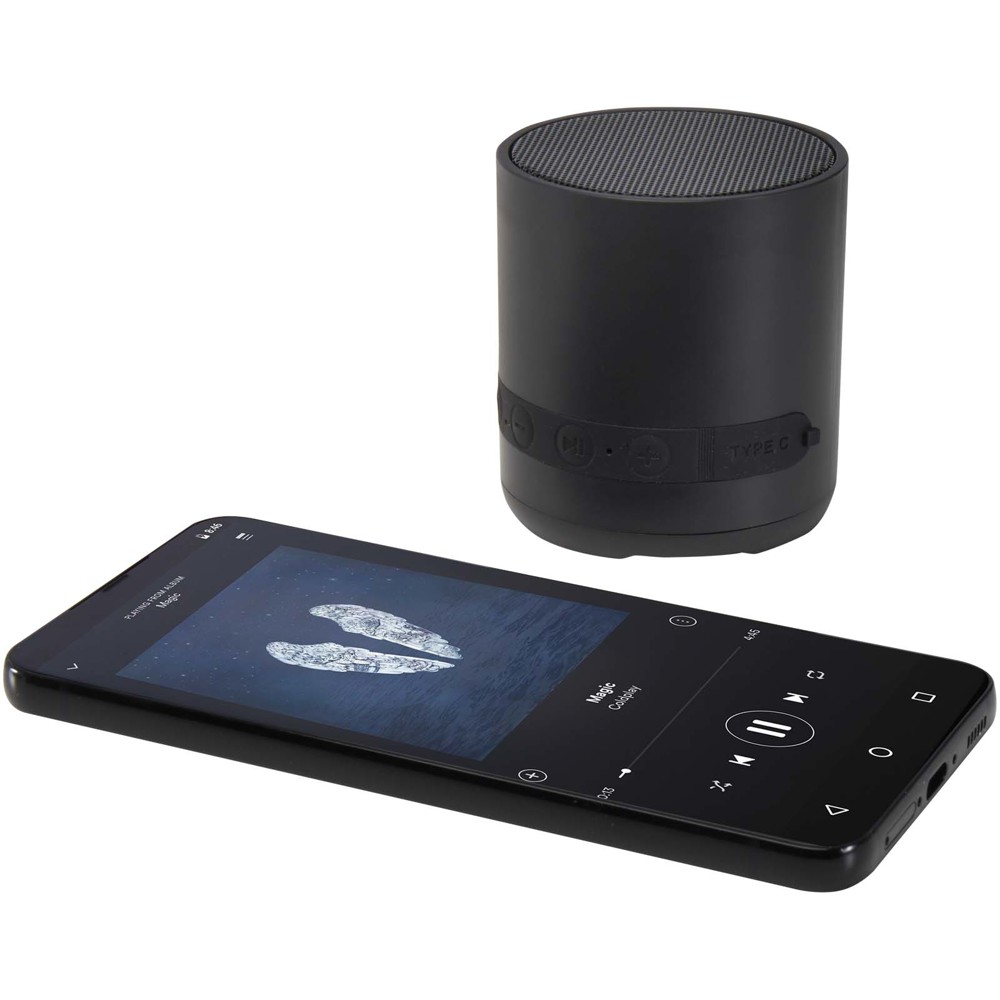 Hunor 3W recycled plastic wireless speaker