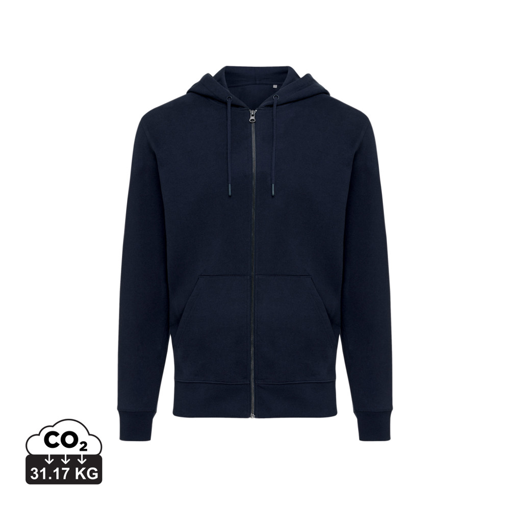 IQONIQ Abisko recycled cotton zip through hoodie