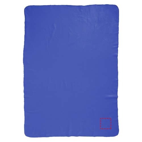 Huggy fleece plaid blanket with carry pouch 150x120 cm