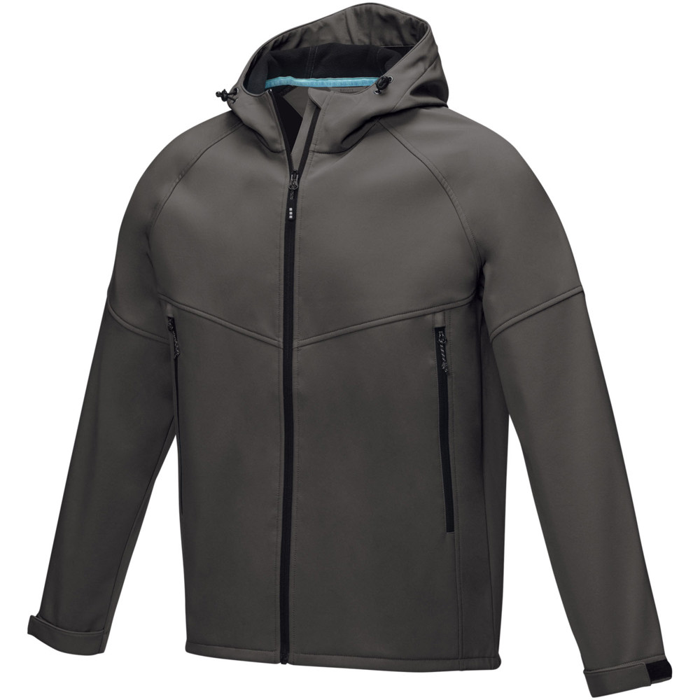 Coltan men’s GRS recycled softshell jacket - Storm grey