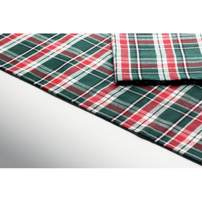 SANTABLE - Chequer cotton tablecloth set