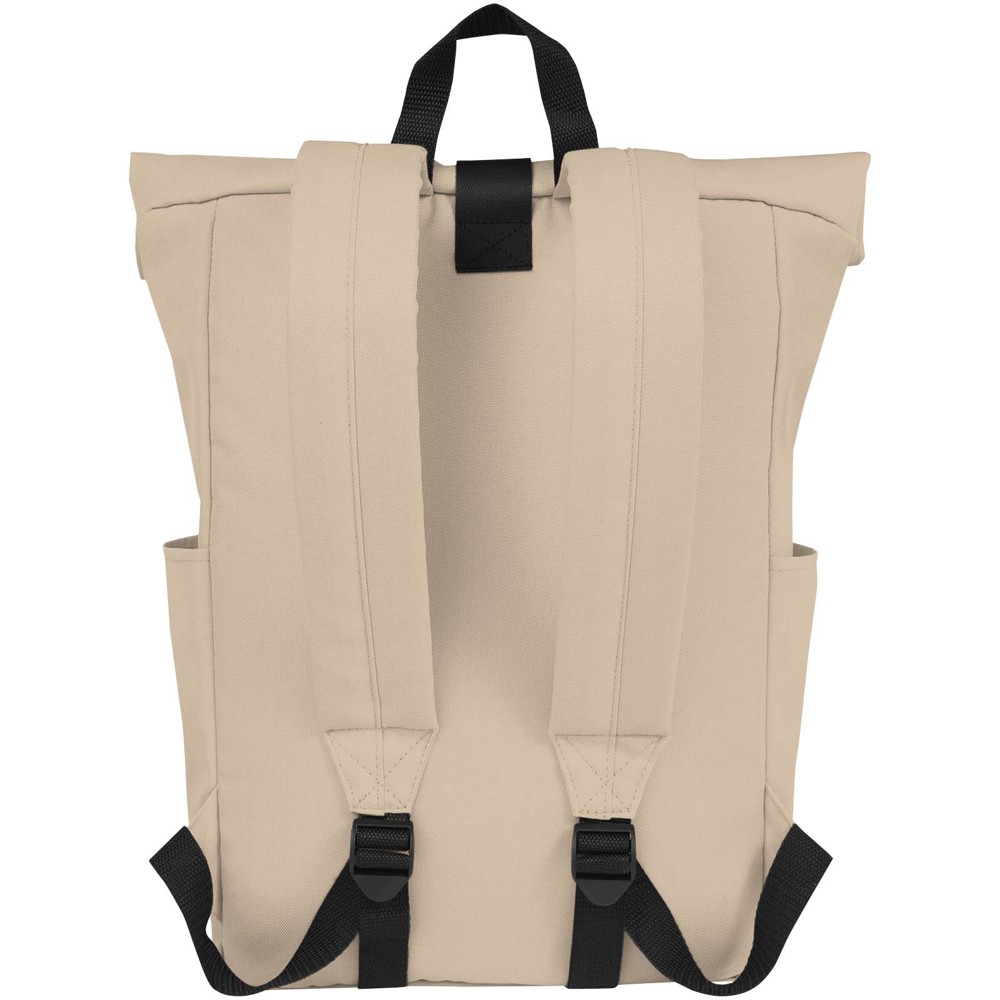 Byron 15.6" GRS RPET roll-top backpack 18L
