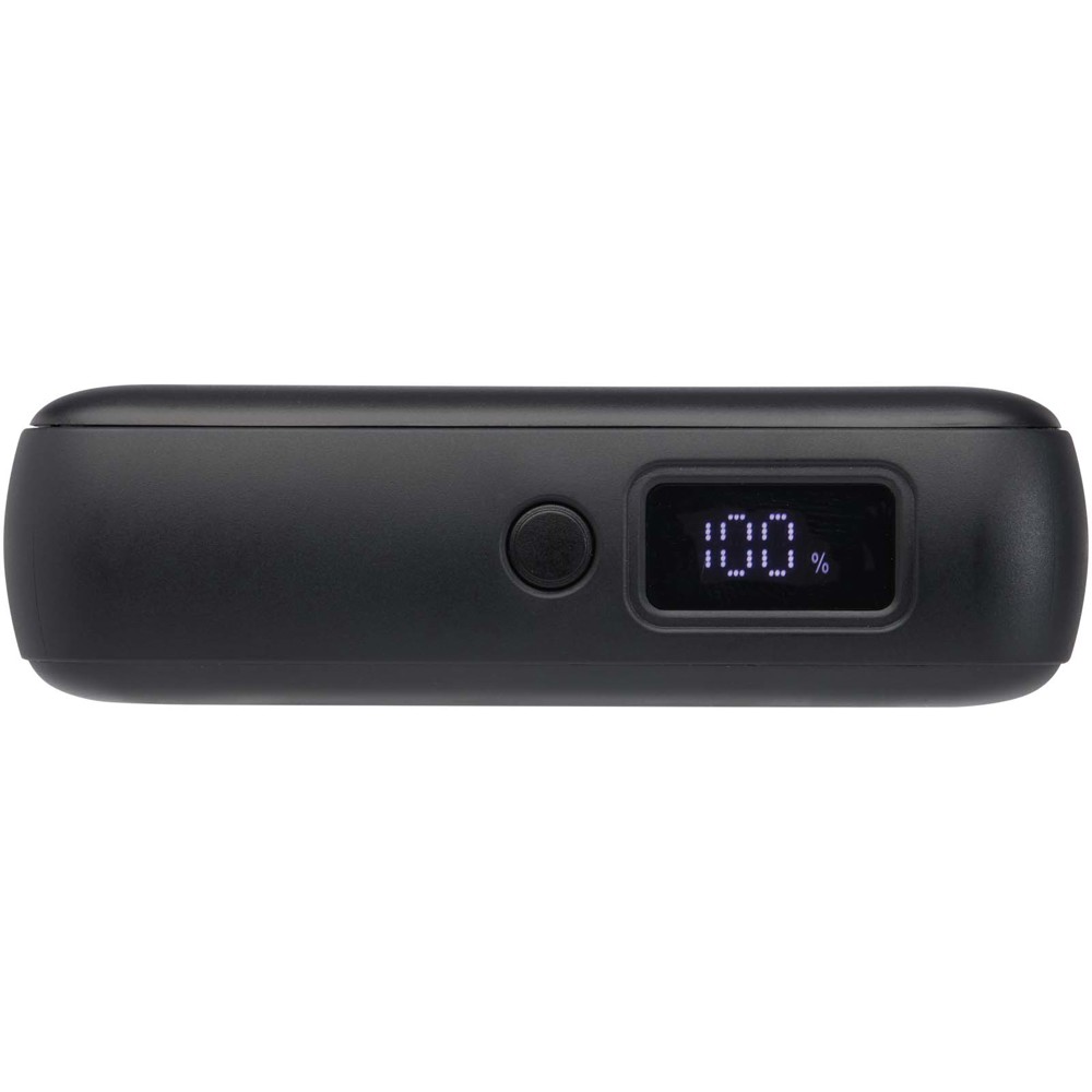 Acrux 10.000 mAh 35W tablet power bank with built in Type-C cable - made from recycled plastic