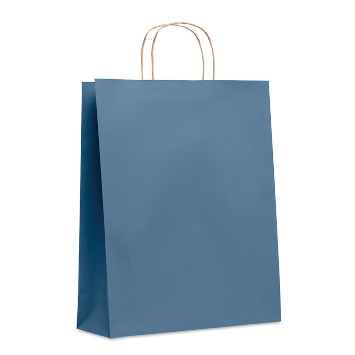 PAPER TONE L - Large Gift paper bag 90 gr/m² - blue