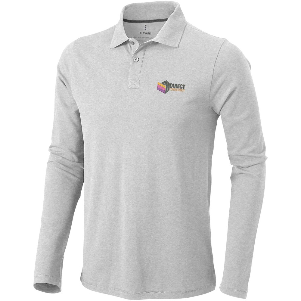 Calgary 180 g/m2 long sleeve men's polo