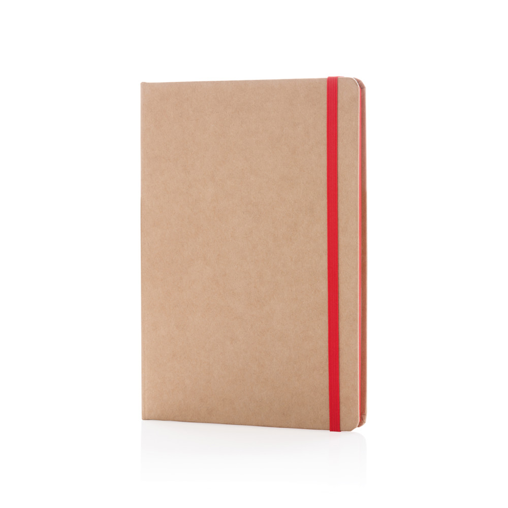 A5 kraft notebook - red (± PMS 485)