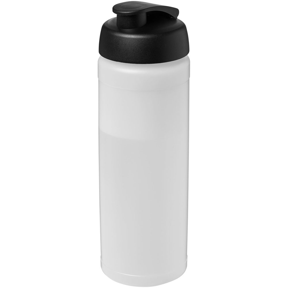 Baseline® Plus 750 ml flip lid sport bottle - Transparent, Black