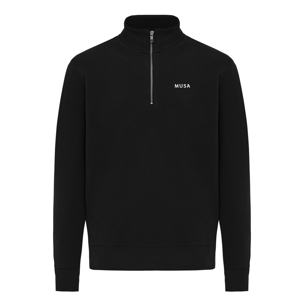 IQONIQ Elgon recycled cotton quarter zip sweater