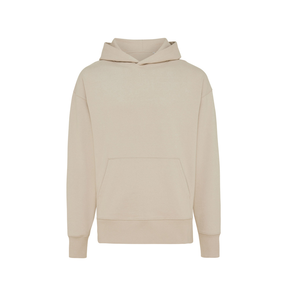 IQONIQ Yoho recycled cotton relaxed hoodie - desert (± PMS 14-0708 TCX)