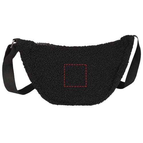 Bear GRS recycled sherpa crossbody bag 3L
