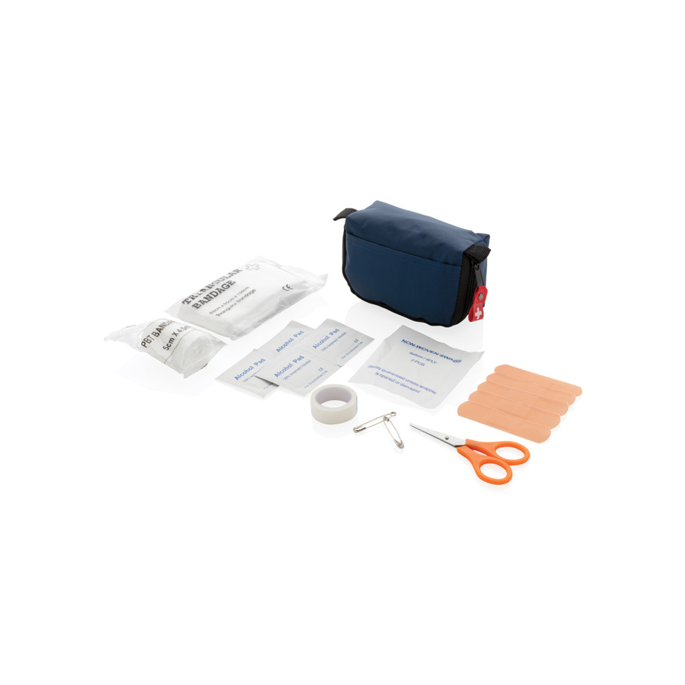 First aid set in pouch - navy (± PMS 2767)