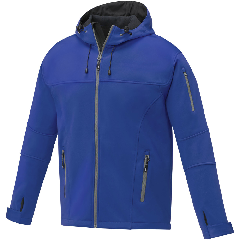 Match men's softshell jacket - Blue