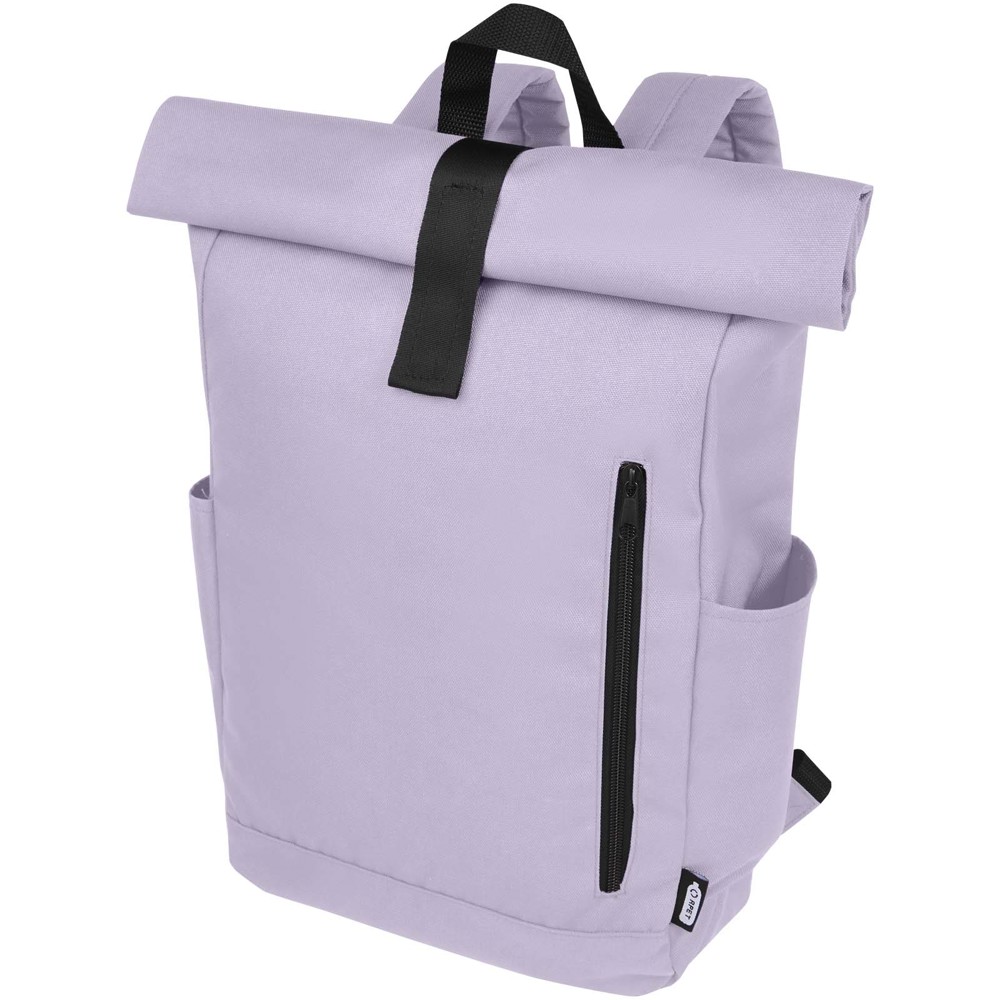 Byron 15.6" GRS RPET roll-top backpack 18L - Lilac
