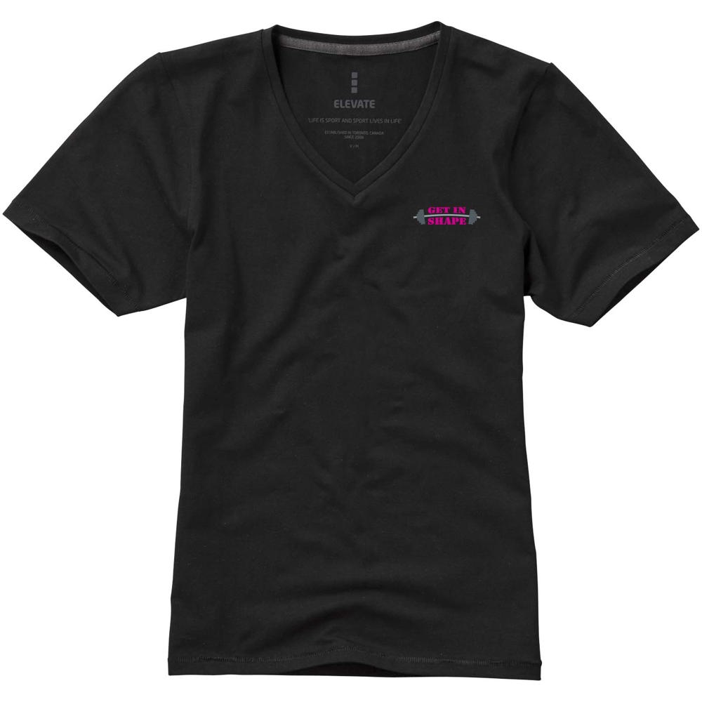 Kawartha short sleeve women's organic v-neck t-shirt
