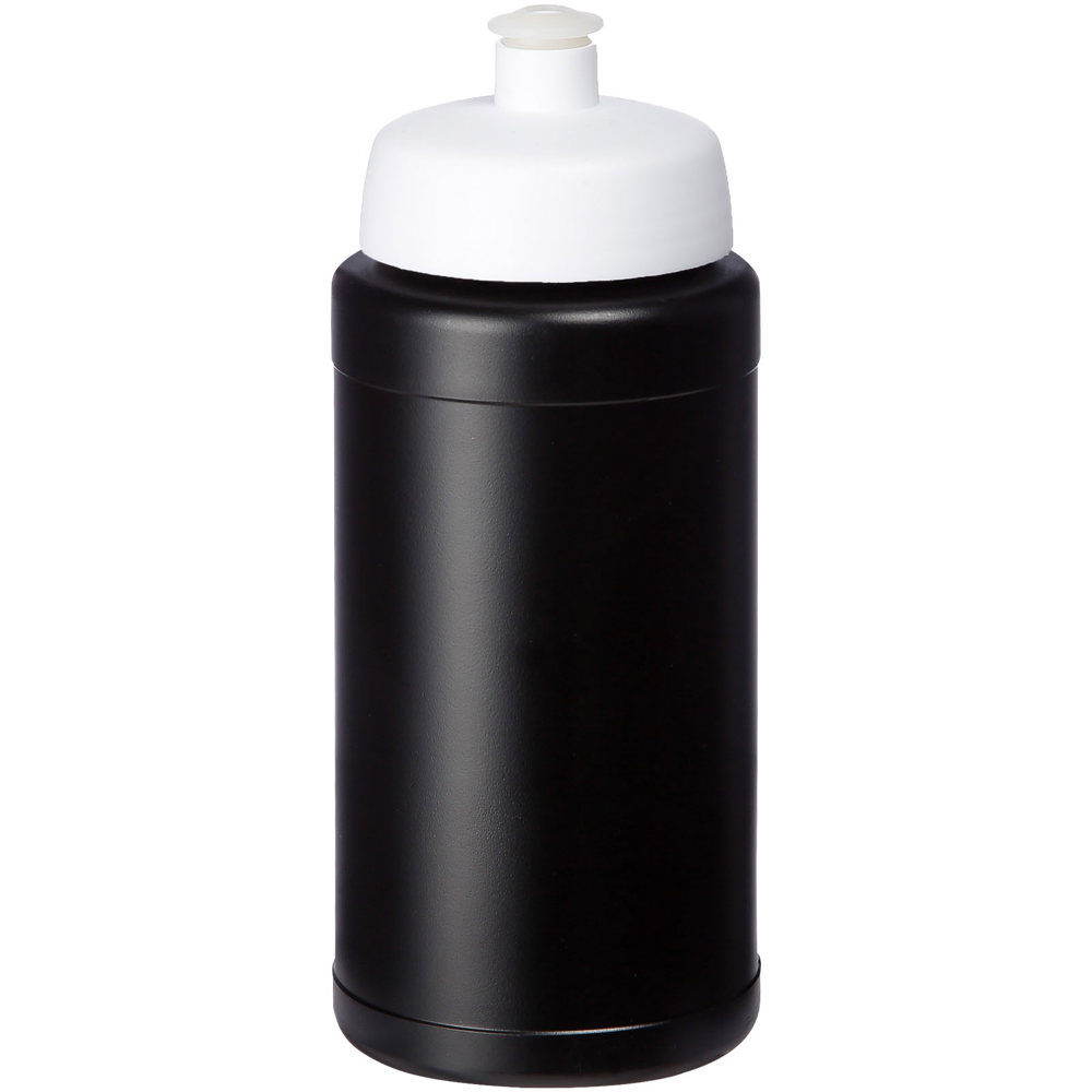 Baseline® Plus 500 ml bottle with sports lid - Black, White