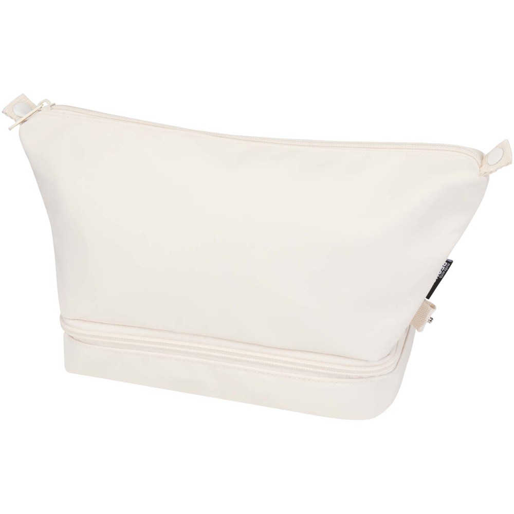 Trip Aware™ recycled travel toiletry bag 6L - Off white