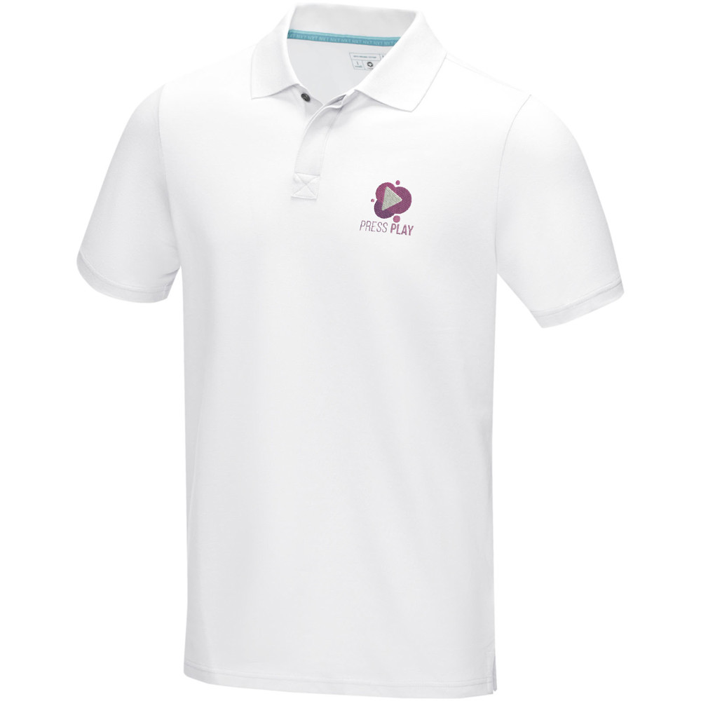 Graphite short sleeve men’s organic polo