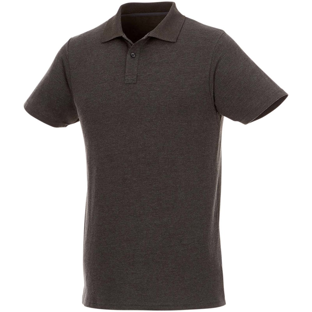 Helios 180 g/m2 short sleeve men's polo - Charcoal