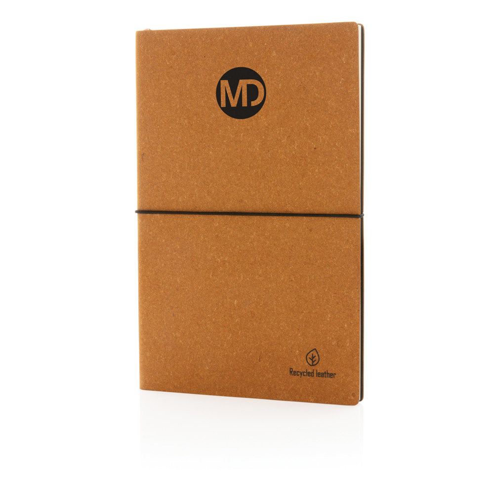 A5 GRS recycled leather notebook