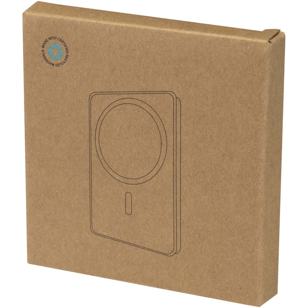 Avis 5000 mAh RCS recycled aluminium magnetic power bank 