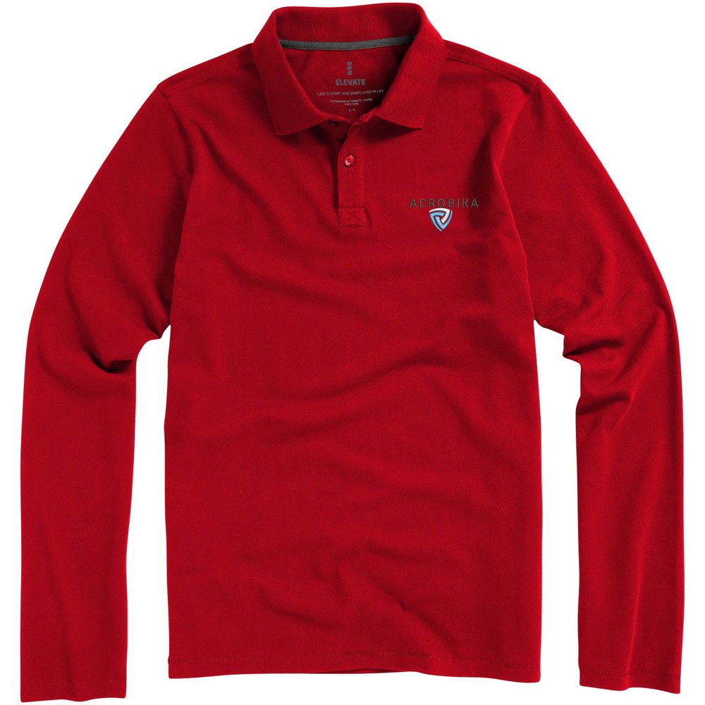 Calgary 180 g/m2 long sleeve men's polo